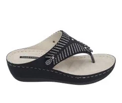 Women's GC Shoes Virginia Wedge Flip Flops