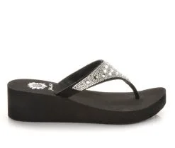 Women's Yellow Box Birder Wedge Flip-Flops