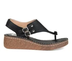 Women's Journee Collection McKell Wedge Sandals -Heeled Sandals Shop 1 1107