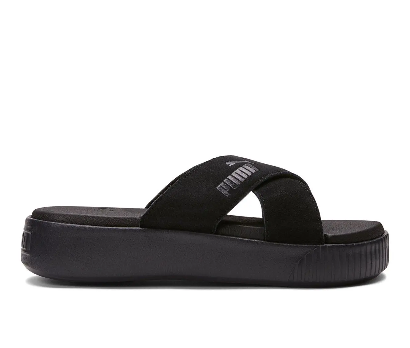 Women's Puma Platform Slide Velvet Sport Slides 4 Women's Puma Platform Slide Velvet Sport Slides - Image 2