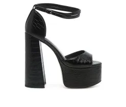 Women's London Rag Alice Block Heel Platform Sandals