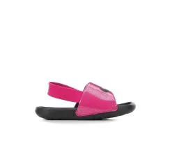 Girls' Nike Infant & Toddler Kawa 2 Glitter Sport Slides