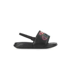 Girls' Champion Infant Mega Slide Dual Stripe Sport Slides