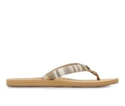 Women's Roxy Tidepool Raffia Flip-Flops