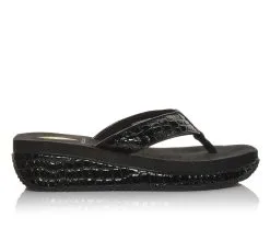 Women's Volatile Mini Croco Wedge Sandals
