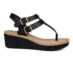 Women's Journee Collection Bianca Wedge Sandals -Heeled Sandals Shop 1 807