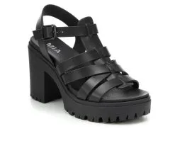 Women's MIA Jayda Lugged Heel Sandals 10 Women's MIA Jayda Lugged Heel Sandals -Heeled Sandals Shop 2 104