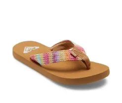 Girls' Roxy Little Kid & Big Kid Porto Raffia Flip-Flops -Heeled Sandals Shop 2 141