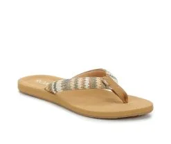 Women's Roxy Tidepool Raffia Flip-Flops -Heeled Sandals Shop 2 163