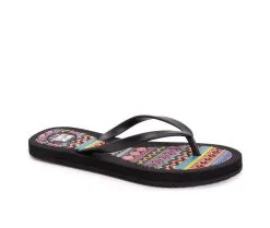Women's MUK LUKS Peri Flip-Flops 10 Women's MUK LUKS Peri Flip-Flops -Heeled Sandals Shop 2 191