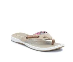 Women's Sperry Seafish Floral Flip-Flops -Heeled Sandals Shop 2 216
