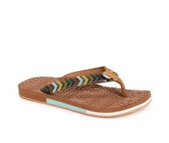 Women's MUK LUKS Sand Dune Flip-Flops -Heeled Sandals Shop 2 250