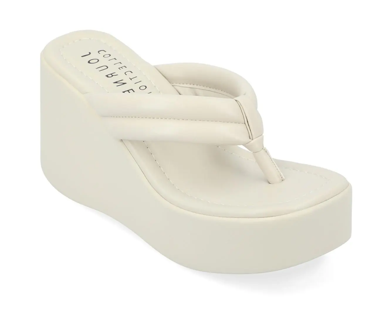 Women's Journee Collection Sharenne Platfrom Wedge Flip-Flops 5 Women's Journee Collection Sharenne Platfrom Wedge Flip-Flops - Image 3