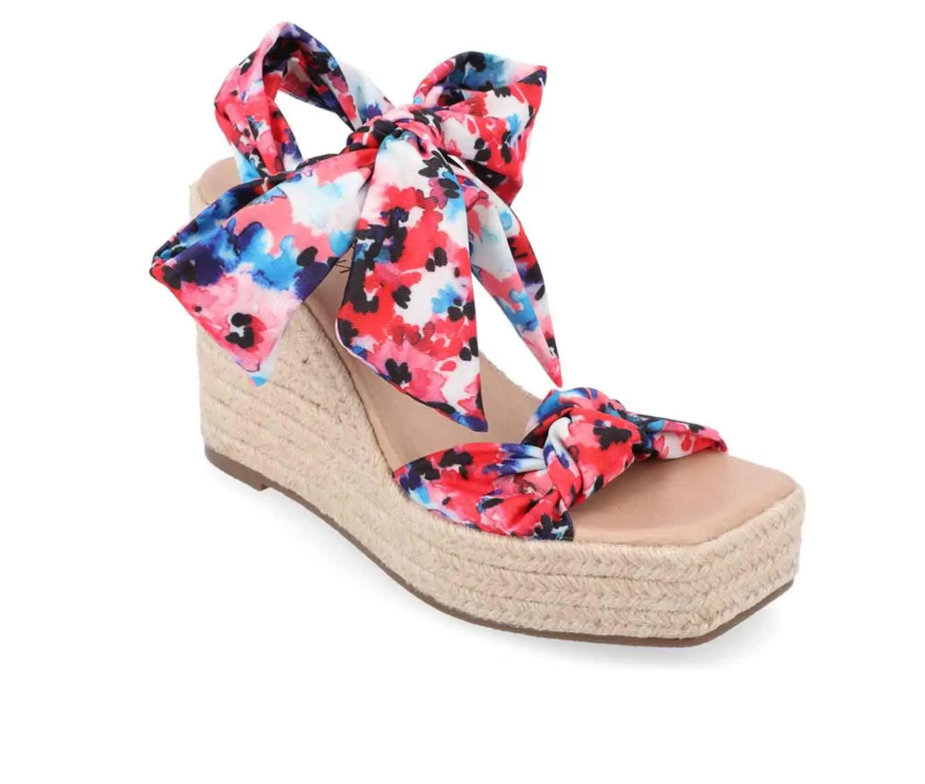 Women's Journee Collection Surria Espadrille Wedge Sandals 5 Women's Journee Collection Surria Espadrille Wedge Sandals - Image 3