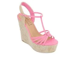 Women's Journee Collection Yara Espadrille Wedge Sandals -Heeled Sandals Shop 2 453