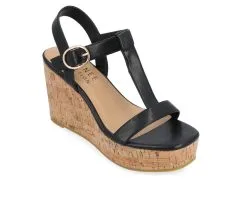 Women's Journee Collection Matildaa Cork Wedge Sandals -Heeled Sandals Shop 2 468