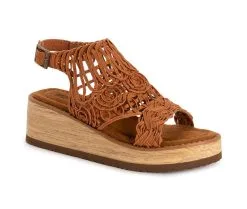 Women's MUK LUKS Fly High Wedge Sandals -Heeled Sandals Shop 2 512
