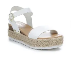 Women's Soda Clip Espadrille Wedges -Heeled Sandals Shop 2 556