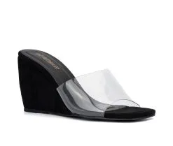 Women's Olivia Miller Sky Wedge Sandals -Heeled Sandals Shop 2 585