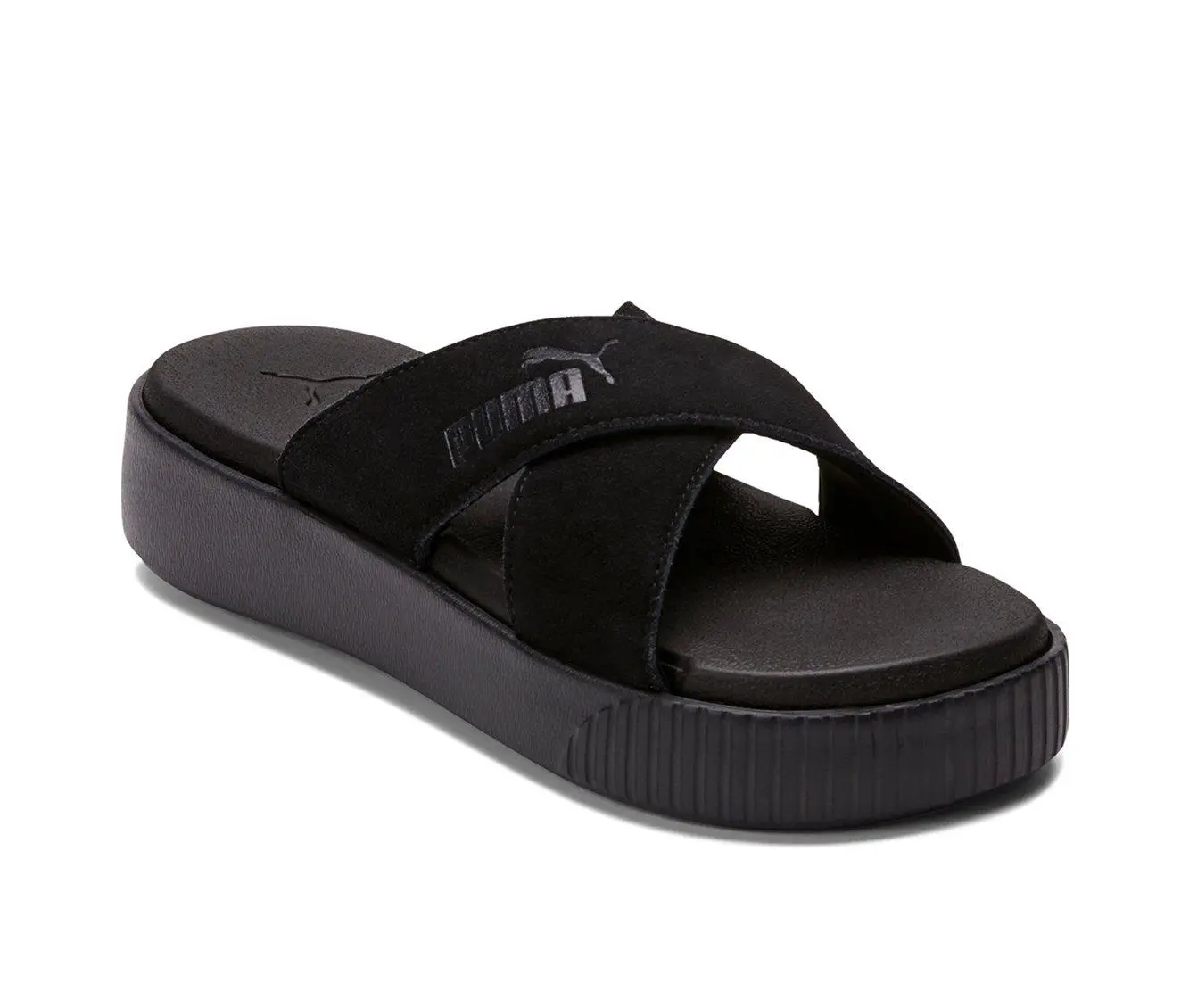 Women's Puma Platform Slide Velvet Sport Slides 5 Women's Puma Platform Slide Velvet Sport Slides - Image 3