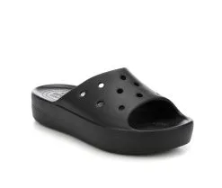 Women's Crocs Classic Platform Slides -Heeled Sandals Shop 2 750