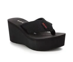 Women's Rocket Dog Crush Webbing Platform Flip-Flops -Heeled Sandals Shop 2 777