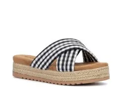 Women's Olivia Miller Summer Daze Platform Espadrille Sandals -Heeled Sandals Shop 2 808