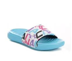 Girls' Under Armour Little Kid & Big Kid Ansa Print Sport Slides -Heeled Sandals Shop 2 848