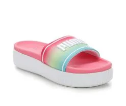 Women's Puma Platform Slide Ombre Sport Slides -Heeled Sandals Shop 2 891