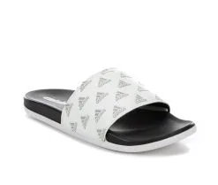 Women's Adidas Adilette Comfort Logo Sport Slides -Heeled Sandals Shop 2 902