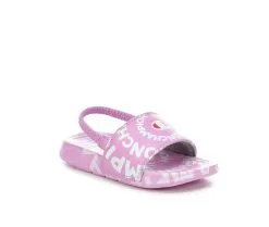 Girls' Champion Toddler Mega Slide Swirl Sport Slides -Heeled Sandals Shop 2 903