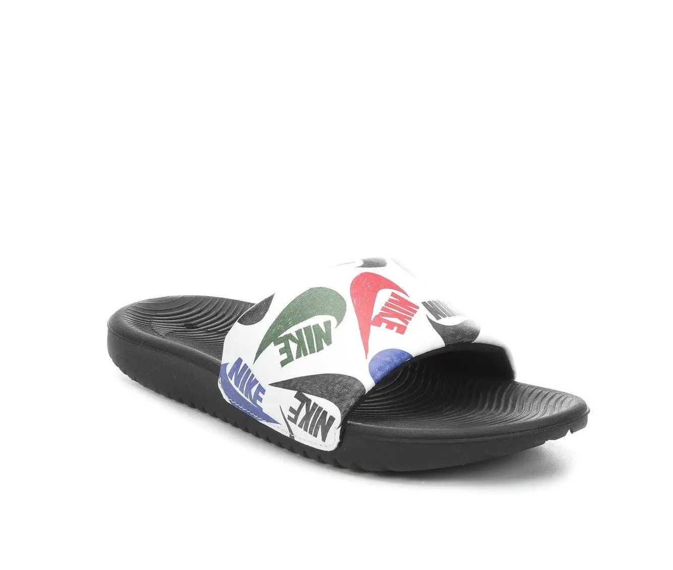 Boys' Nike Little Kid & Big Kid Kawa Print Sport Slides 5 Boys' Nike Little Kid & Big Kid Kawa Print Sport Slides - Image 3