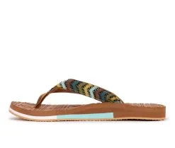 Women's MUK LUKS Sand Dune Flip-Flops -Heeled Sandals Shop 3 248