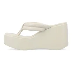 Women's Journee Collection Sharenne Platfrom Wedge Flip-Flops 11 Women's Journee Collection Sharenne Platfrom Wedge Flip-Flops -Heeled Sandals Shop 3 262
