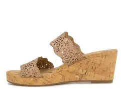 Women's XOXO Janice Wedge Sandals -Heeled Sandals Shop 3 338