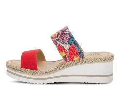 Women's SPRING STEP Laveta Wedge Sandals -Heeled Sandals Shop 3 399