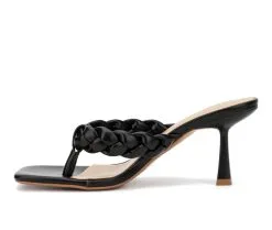 Women's Torgeis Ginger Braided Thong Dress Sandals -Heeled Sandals Shop 3 44