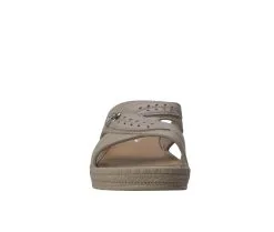 Women's Tecs Women's Low Heel Slip On Sandals -Heeled Sandals Shop 3 452