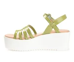 Women's Journee Collection Mirrage Platform Sandals -Heeled Sandals Shop 3 690