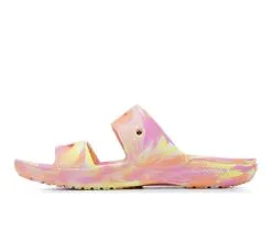 Adults' Crocs Classic Marbled Sandals -Heeled Sandals Shop 3 828