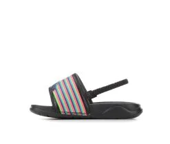 Girls' Champion Infant Mega Slide Dual Stripe Sport Slides -Heeled Sandals Shop 3 829