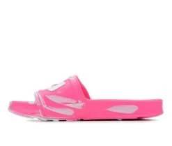 Women's Fila Sleek Slide Marble Sport Slides -Heeled Sandals Shop 3 841