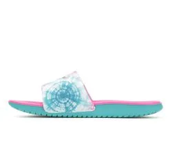Girls' Nike Little Kid & Big Kid Kawa Print Sport Slides -Heeled Sandals Shop 3 865