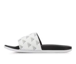 Women's Adidas Adilette Comfort Logo Sport Slides -Heeled Sandals Shop 3 889