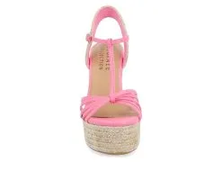 Women's Journee Collection Yara Espadrille Wedge Sandals -Heeled Sandals Shop 4 434