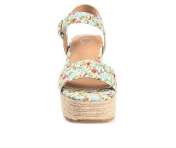 Women's Journee Collection Pearrl Espadrille Wedge Sandals -Heeled Sandals Shop 4 488