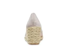 Women's Anne Klein Ezzie-C Peep Toe Espadrille Wedges -Heeled Sandals Shop 4 535