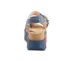 Women's L'Artiste Favia Wedge Footbed Sandals -Heeled Sandals Shop 4 634