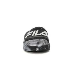 Boys' Fila Little Kid & Big Kid Sleek Slide Marble Sport Slides -Heeled Sandals Shop 4 829