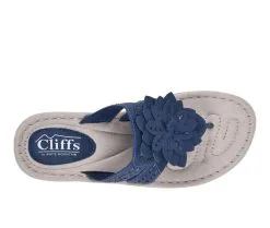 Women's Cliffs By White Mountain Cupcake II Flip-Flops -Heeled Sandals Shop 5 138